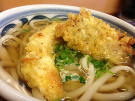 ふる里うどん♪かしわ天