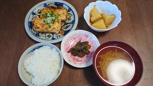 晩ごはんと小説「美しい顔」 晩ごはんと小説「美しい顔」