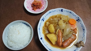 晩ごはんと梅雨ですね 晩ごはんと梅雨ですね