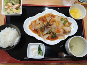 きららの酢豚定食、温泉に行ってきた きららの酢豚定食、温泉に行ってきた
