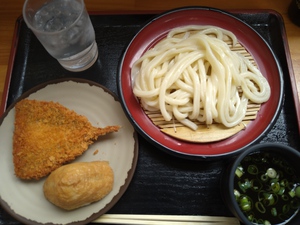 古奈やのざるうどん、晩ごはん 古奈やのざるうどん、晩ごはん