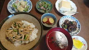 晩ごはんと漫画「大家さんと僕」 晩ごはんと漫画「大家さんと僕」