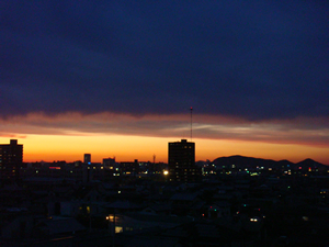 夕日