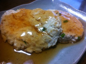 ハンバーグのつなぎにお麩