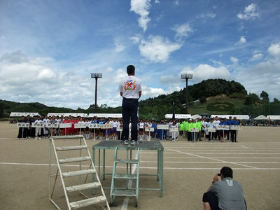 テントの中表彰式!!