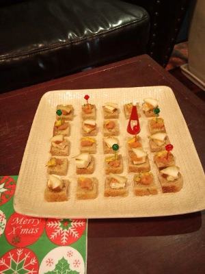 ちまちま楽しい、クリスマスフィンガーフード ちまちま楽しい、クリスマスフィンガーフード