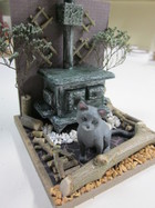 猫と暖炉のジオラマ（その２）