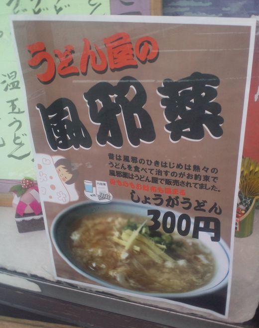 さぬいち うどん屋の風邪薬 しょうがうどん さぬいち うどん屋の風邪薬 しょうがうどん