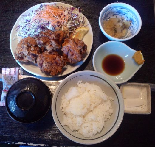 田子作 唐揚げ定食 丸亀おいしい広場 田子作 唐揚げ定食 丸亀おいしい広場