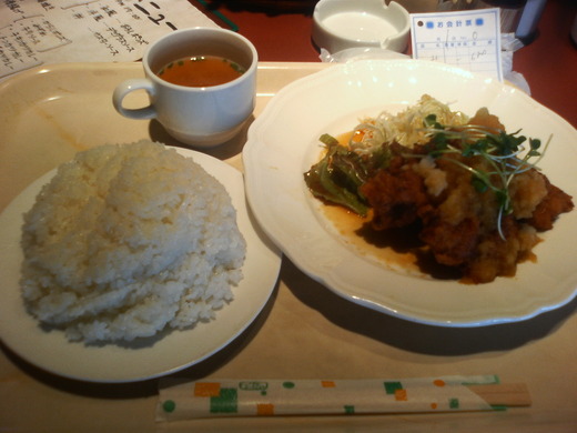 カルメン 鶏唐揚定食 みぞれ ライス大