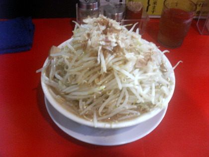 【新店】ドカ壱 ラーメン(野菜増し)