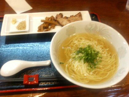 明神そば 冷かけ中華そば