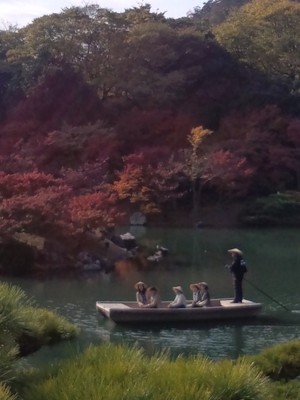 栗林公園で周遊和船
