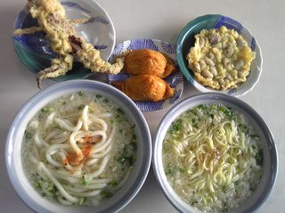 「丸山製麺所」の朝食