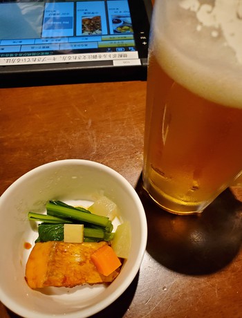 今夜の夕食は、渋右衛門で済ます。 今夜の夕食は、渋右衛門で済ます。