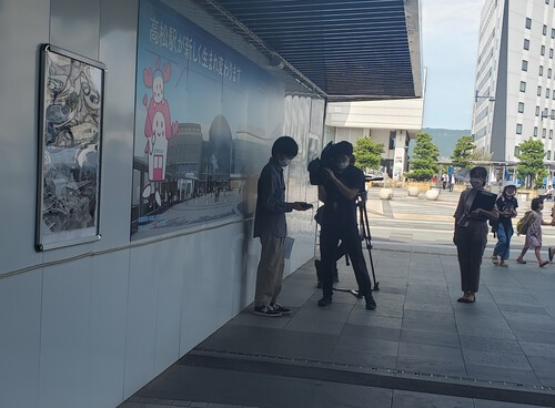 JR高松駅でコロナの無料検査を受ける。 JR高松駅でコロナの無料検査を受ける。