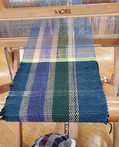 さをり織りストールを作る。 さをり織りストールを作る。