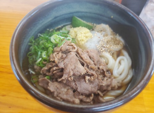 肉うどんとちくわ天ぷらうどん 肉うどんとちくわ天ぷらうどん