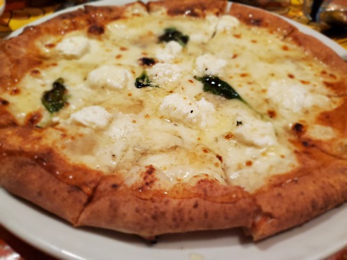 ピザを食べに行った。 ピザを食べに行った。