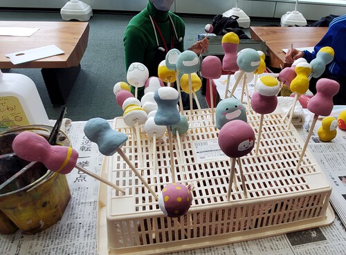 中学生に声をかけられて、楽しいワークショップ 中学生に声をかけられて、楽しいワークショップ