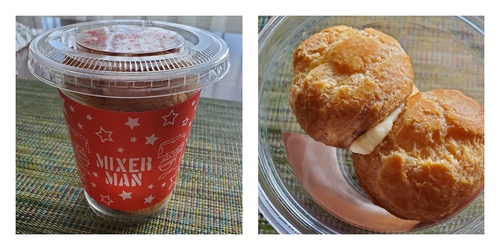 ミキサーマンのエクレアとシュークリームを食べ比べてみた。 ミキサーマンのエクレアとシュークリームを食べ比べてみた。