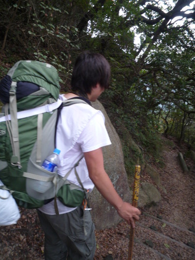 女体山登山・・・お遍路さんに会った。