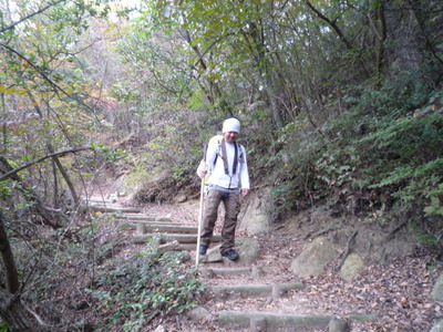 女体山登山・・・お遍路さんに会った。