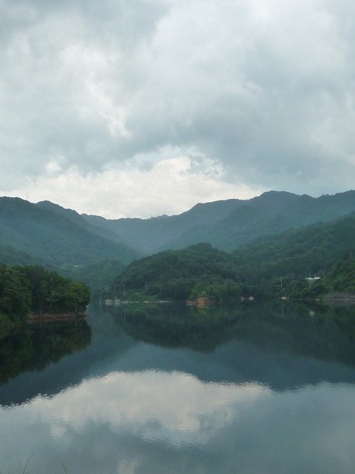 門入湖に癒されて
