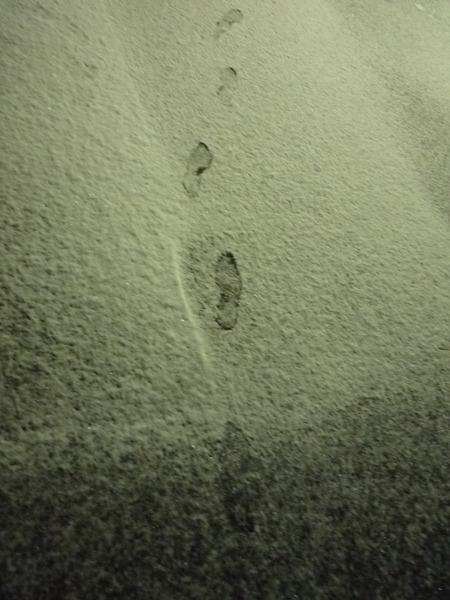 雪の日のアート