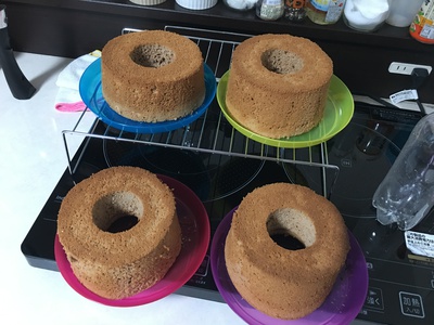初めてのシフォンケーキ! 初めてのシフォンケーキ!