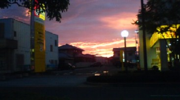 あ、夕焼け・・・・・・