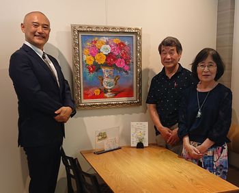 清水新也先生と多田夫婦と「rose」(10号) 清水新也先生と多田夫婦と「rose」(10号)