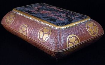 玉楮象谷「籃胎堆朱堆黒茶籠」2 玉楮象谷「籃胎堆朱堆黒茶籠」2