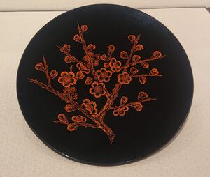 蒟醤丸盆「梅」1 蒟醤丸盆「梅」1