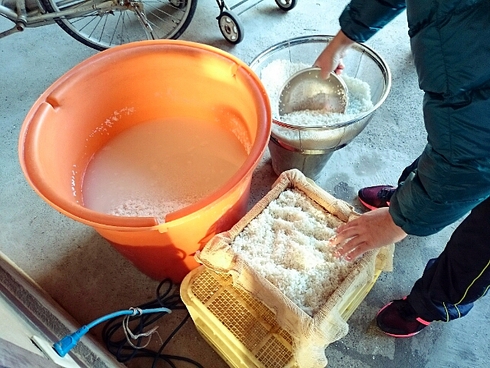 餅つきでしたー! 餅つきでしたー!