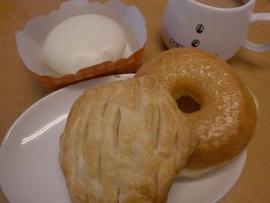 ドーナツと婆娑羅の練習(^^♪