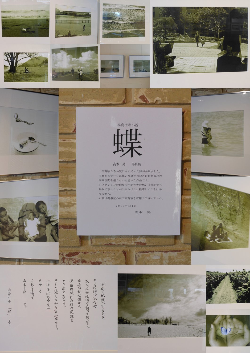 平成25年4月|高本 晃の写真展「写真は私小説“蝶”」(@茶坊たがわ)