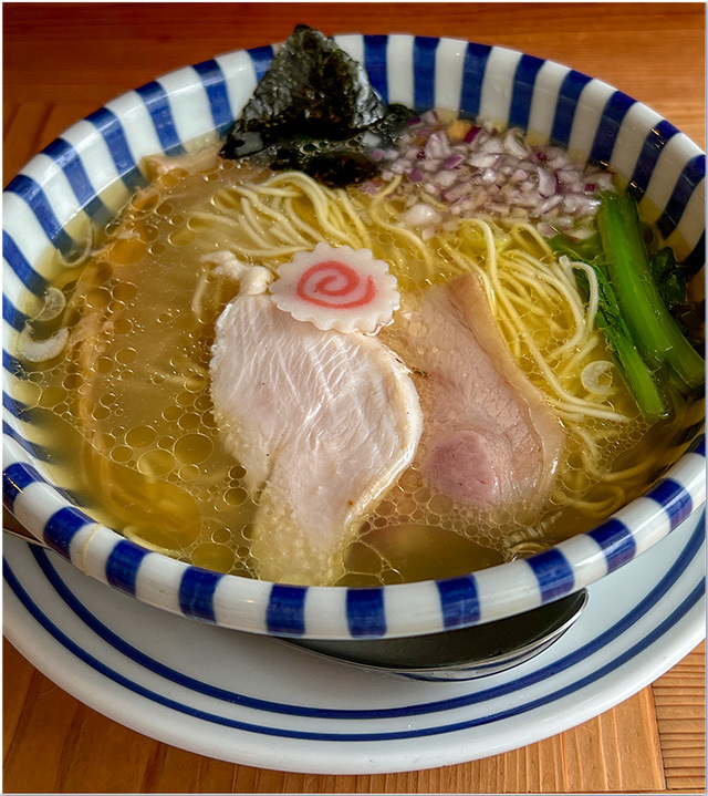 地鶏の塩ラーメン@ねいろ屋