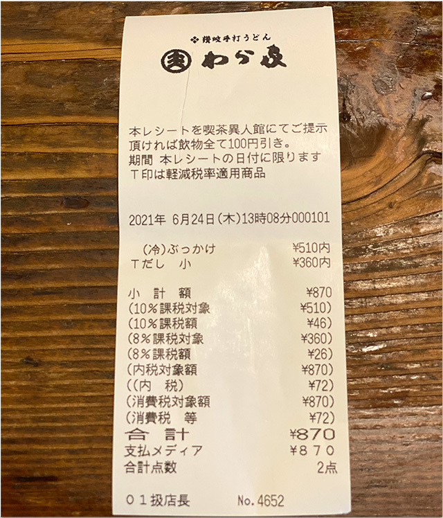 ぶっかけうどん@わら家