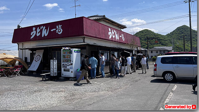 2025年 GW 5月4日のうどん屋行列状況