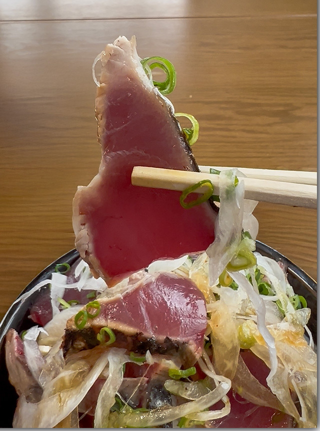 鰹のたたき丼 藤原鮮魚店 四万十町