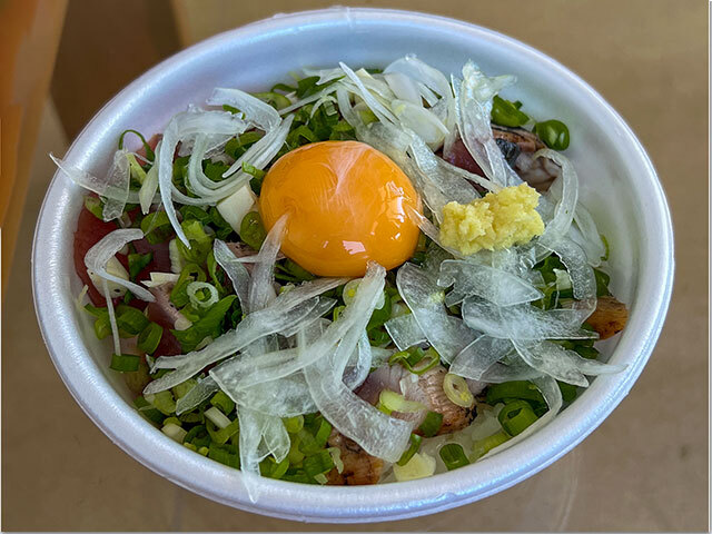 鰹のたたき丼@藤原鮮魚店 四万十町