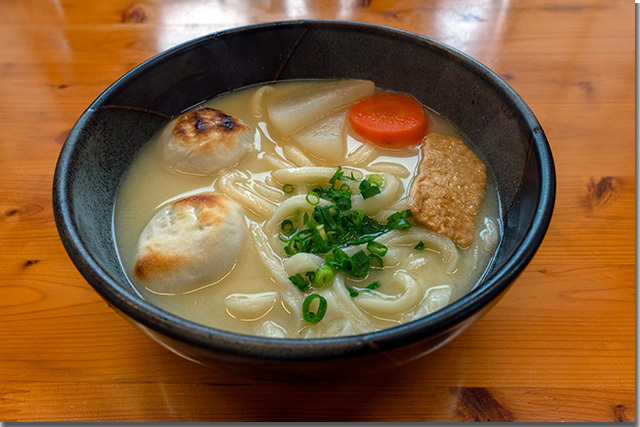 白みそアン雑煮うどん@かなくま餅 福田