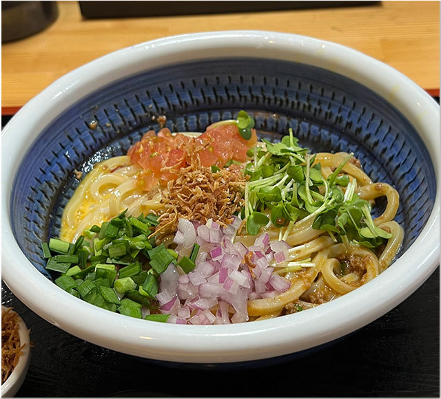 台湾釜玉まぜうどん@麺匠くすがみ