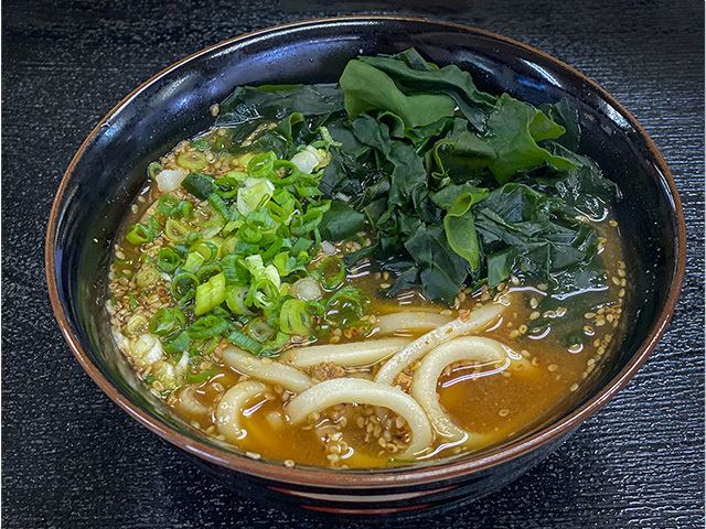 鶏肉味噌煮うどん@くうや