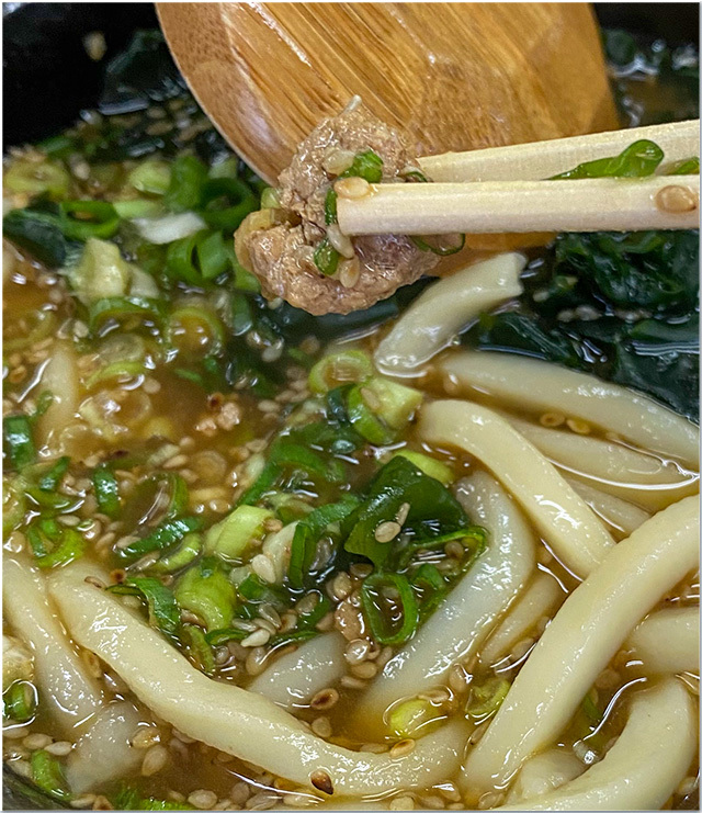 鶏肉味噌煮うどん@くうや