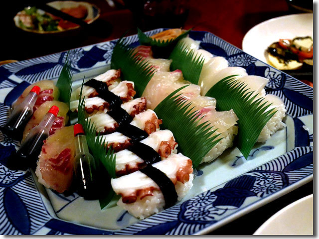 松賀屋での夕食 in 仁尾