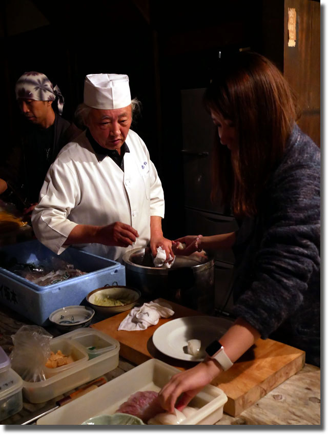 松賀屋での夕食 in 仁尾
