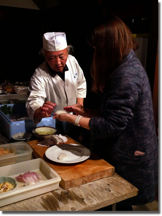 松賀屋での夕食 in 仁尾