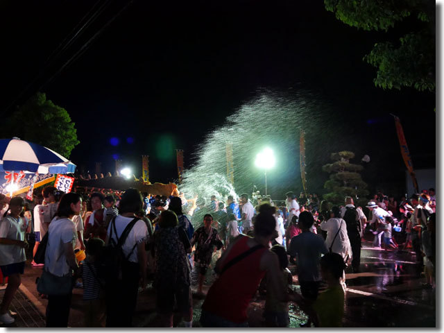 水掛がスタート